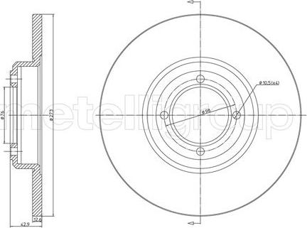 Cifam 800-025 - Тормозной диск autosila-amz.com