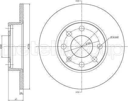 Cifam 800-071 - Тормозной диск autosila-amz.com