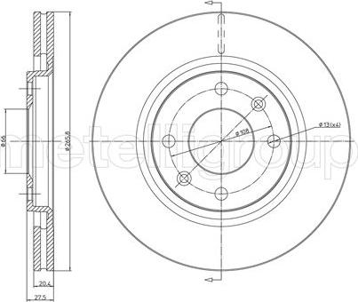 Cifam 800-191 - Тормозной диск autosila-amz.com