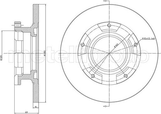 Cifam 800-1547 - Тормозной диск autosila-amz.com