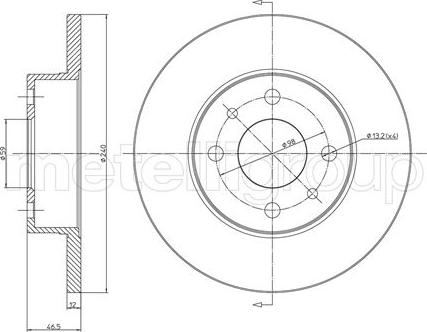 Cifam 800-156 - Тормозной диск autosila-amz.com