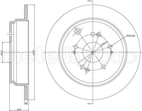 Mintex MDC2231C - Тормозной диск autosila-amz.com