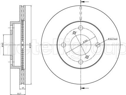 Cifam 800-1644 - Тормозной диск autosila-amz.com