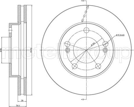 Cifam 800-1645C - Тормозной диск autosila-amz.com