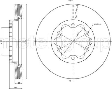 Cifam 800-1630 - Тормозной диск autosila-amz.com