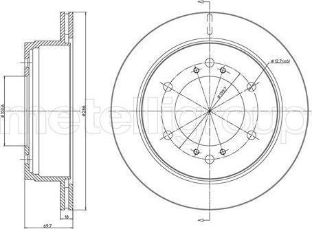 Cifam 800-1627C - Тормозной диск autosila-amz.com