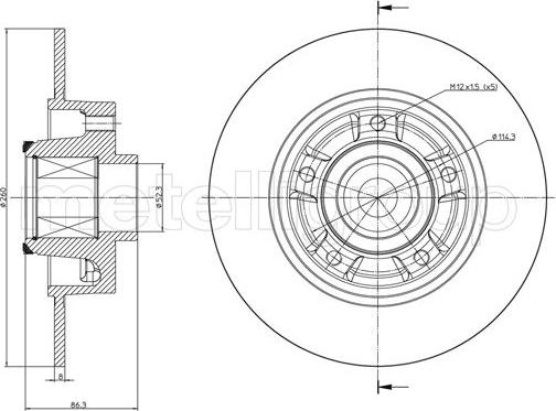 Cifam 800-1095 - Тормозной диск autosila-amz.com