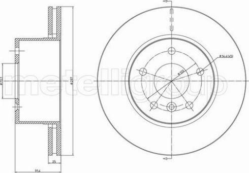 Cifam 800-1091C - Тормозной диск autosila-amz.com