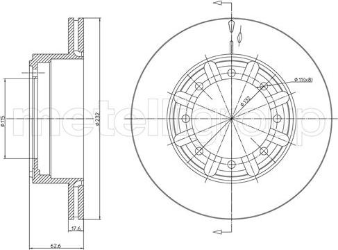 Cifam 800-1046 - Тормозной диск autosila-amz.com