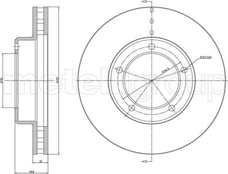 Cifam 800-1100C - Тормозной диск autosila-amz.com