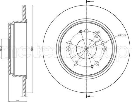 Cifam 800-1117C - Тормозной диск autosila-amz.com