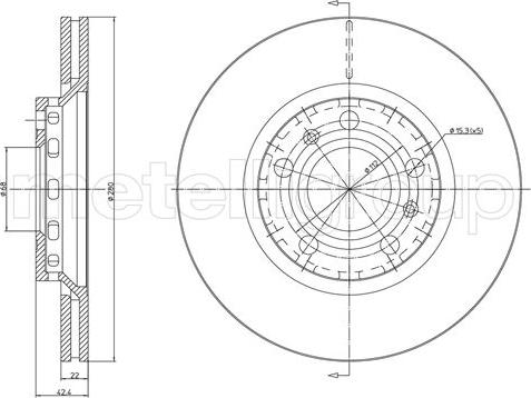 Cifam 800-1126C - Тормозной диск autosila-amz.com