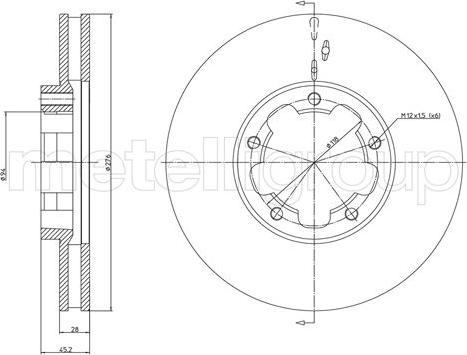 Cifam 800-1177 - Тормозной диск autosila-amz.com