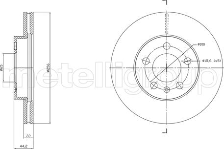 Cifam 800-1843C - Тормозной диск autosila-amz.com