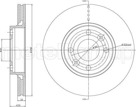 Cifam 800-1342C - Тормозной диск autosila-amz.com