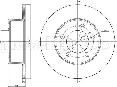 Cifam 800-1386C - Тормозной диск autosila-amz.com