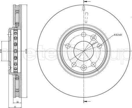 Cifam 800-1334C - Тормозной диск autosila-amz.com