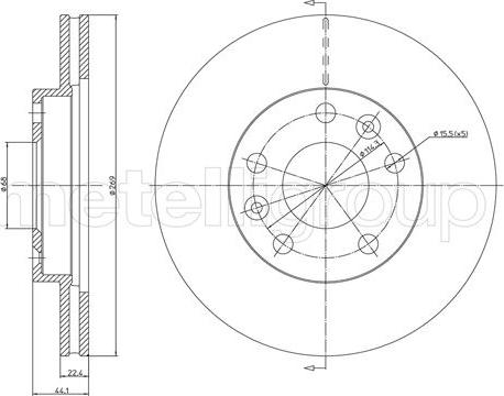 Cifam 800-1288C - Тормозной диск autosila-amz.com