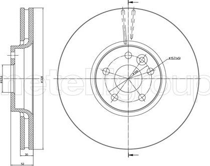 Cifam 800-1272C - Тормозной диск autosila-amz.com