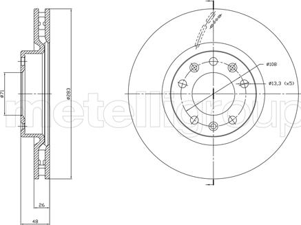 Cifam 800-1764C - Тормозной диск autosila-amz.com