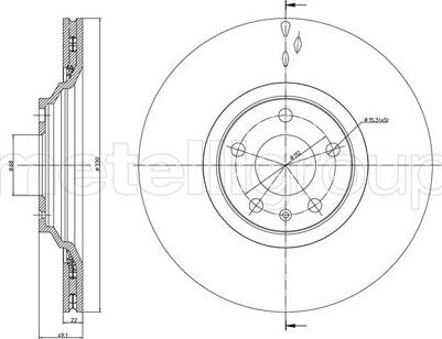 Cifam 800-866C - Тормозной диск autosila-amz.com