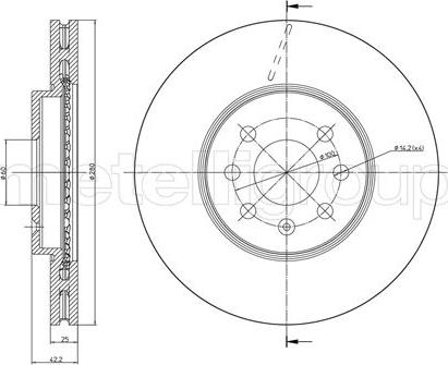 Cifam 800-825C - Тормозной диск autosila-amz.com