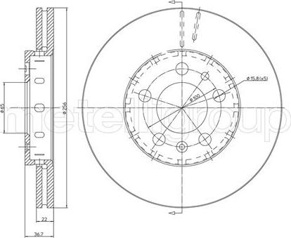 Cifam 800-390C - Тормозной диск autosila-amz.com