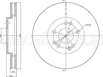 Cifam 800-300 - Тормозной диск autosila-amz.com