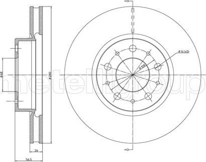 Cifam 800-310 - Тормозной диск autosila-amz.com