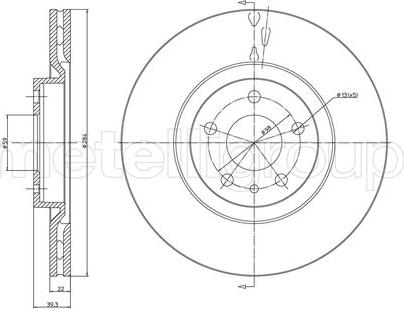 Cifam 800-387 - Тормозной диск autosila-amz.com