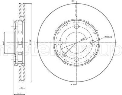 Cifam 800-372 - Тормозной диск autosila-amz.com