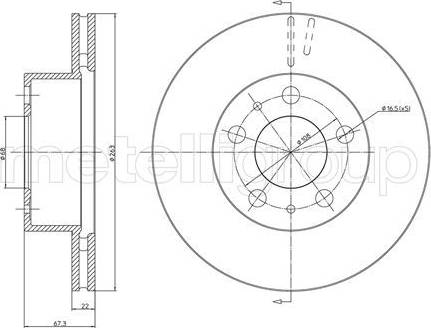 Cifam 800-225 - Тормозной диск autosila-amz.com