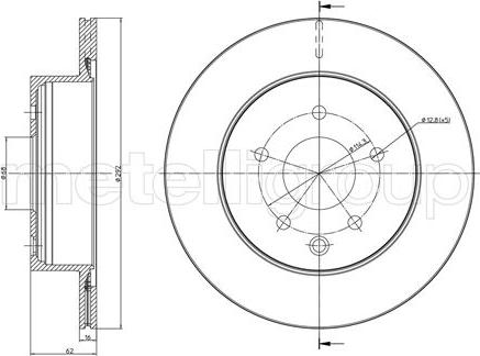 Cifam 800-797C - Тормозной диск autosila-amz.com