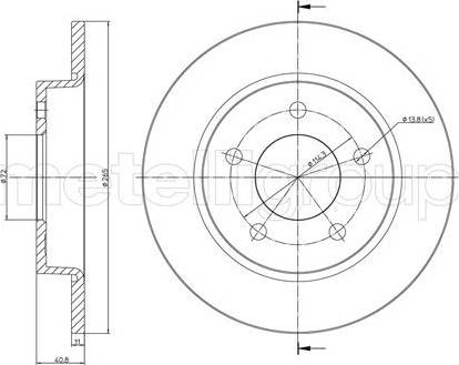 Cifam 800-738 - Тормозной диск autosila-amz.com