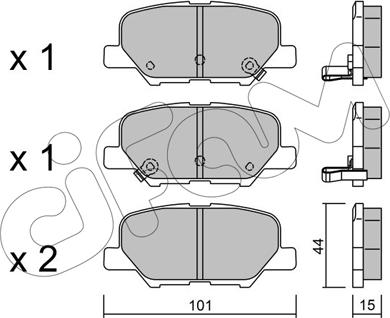 Cifam 822-995-0 - Тормозные колодки, дисковые, комплект autosila-amz.com