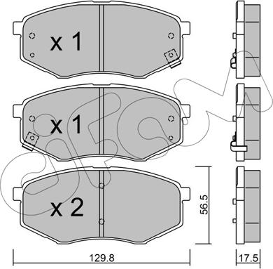 Cifam 822-942-0 - Тормозные колодки, дисковые, комплект autosila-amz.com