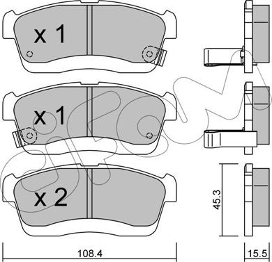 Cifam 822-914-0 - Тормозные колодки, дисковые, комплект autosila-amz.com