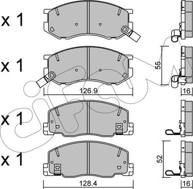 Cifam 822-456-0 - Тормозные колодки, дисковые, комплект autosila-amz.com