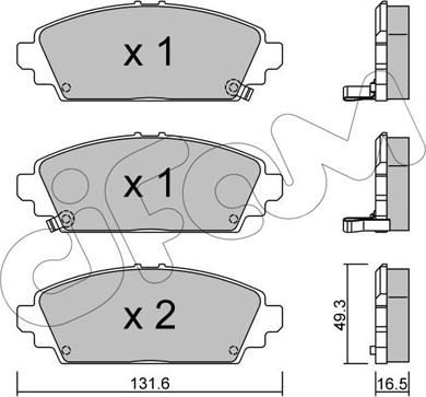 Cifam 822-463-0 - Тормозные колодки, дисковые, комплект autosila-amz.com