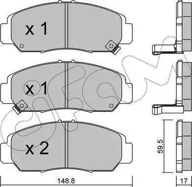 Sangsin Brake SP2032 - Тормозные колодки, дисковые, комплект autosila-amz.com