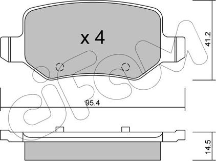 Cifam 822-565-0 - Тормозные колодки, дисковые, комплект autosila-amz.com