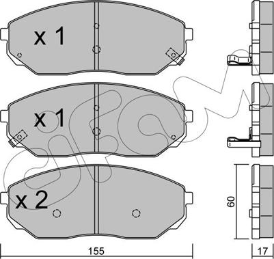 Cifam 822-515-0 - Тормозные колодки, дисковые, комплект autosila-amz.com