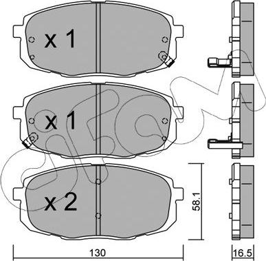 Cifam 822-513-0 - Тормозные колодки, дисковые, комплект autosila-amz.com