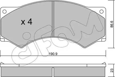 Cifam 822-579-0 - Тормозные колодки, дисковые, комплект autosila-amz.com