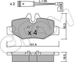 Japko 510529AF - Тормозные колодки, дисковые, комплект autosila-amz.com