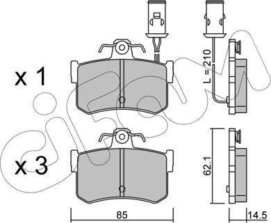 Cifam 822-691-0 - Тормозные колодки, дисковые, комплект autosila-amz.com