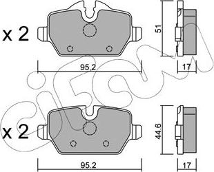 Cifam 822-641-0 - Тормозные колодки, дисковые, комплект autosila-amz.com