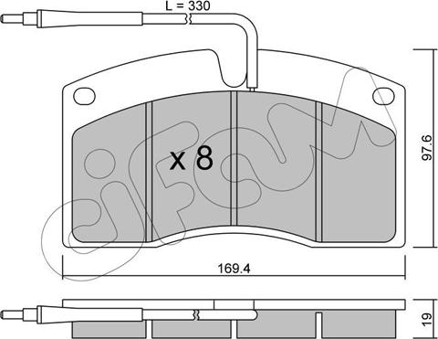 Cifam 822-648-0 - Тормозные колодки, дисковые, комплект autosila-amz.com