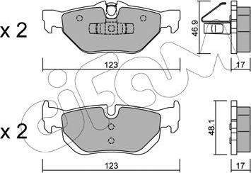 Cifam 822-642-0 - Тормозные колодки, дисковые, комплект autosila-amz.com