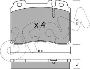 Cifam 822-667-1 - Тормозные колодки, дисковые, комплект autosila-amz.com